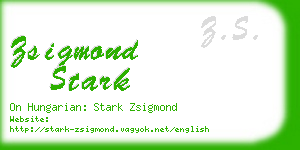 zsigmond stark business card